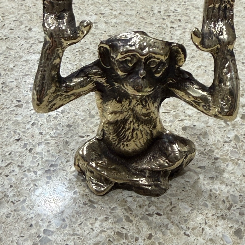 Elegant Gold Monkey Figurine by [Brand]